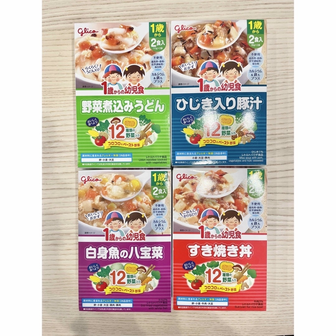 グリコ幼児食4箱(8食分)セット キッズ/ベビー/マタニティの授乳/お食事用品(その他)の商品写真