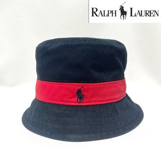 POLO RALPH LAUREN - 【超美品】⑦Polo RalphLaurenバイカラー ポニーロゴバゲットハット