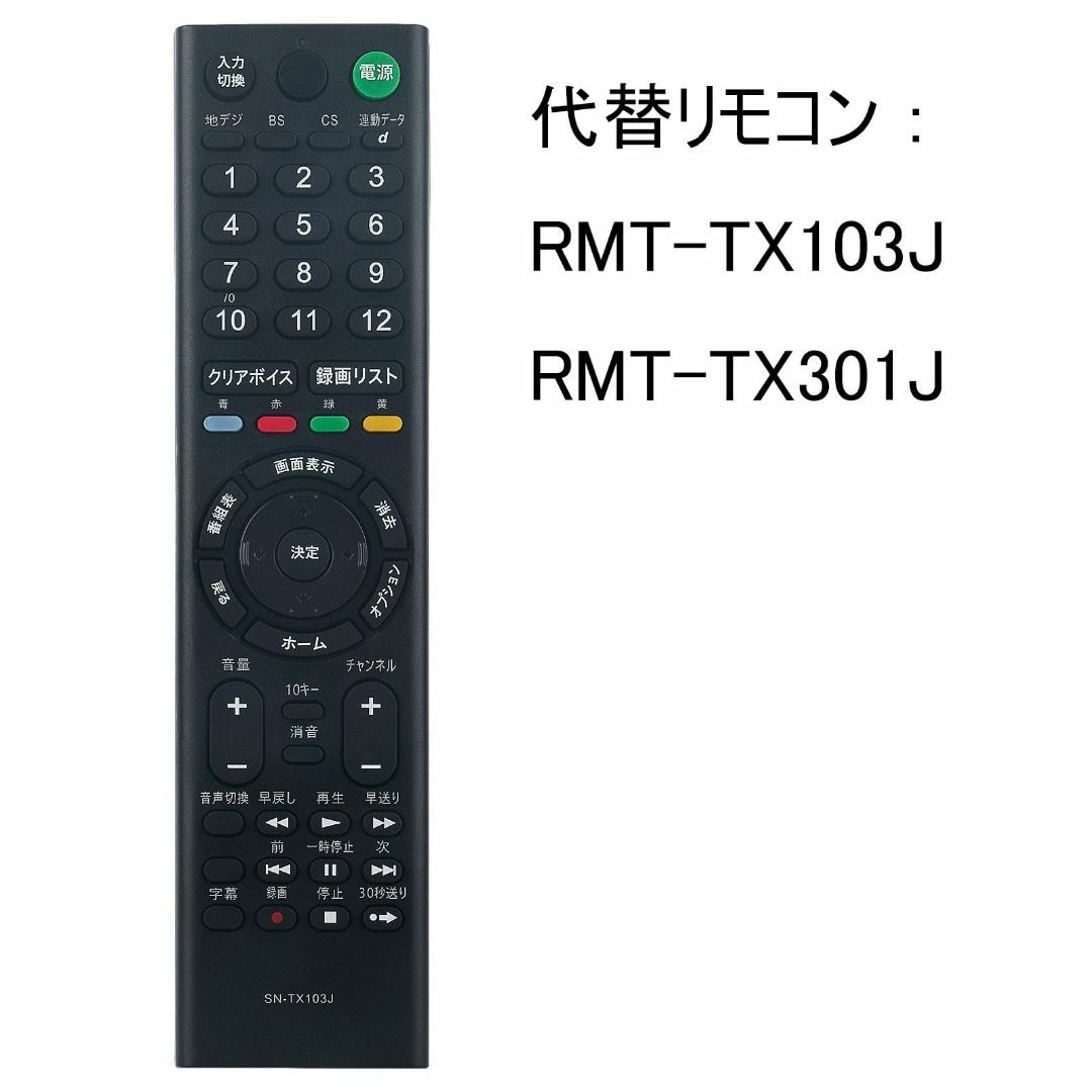 【数量限定】PerFascin 代替リモコン FITS FOR RMT-TX10 その他のその他(その他)の商品写真