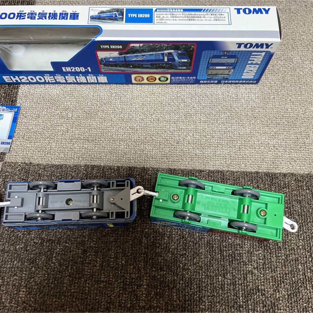 Takara Tomy(タカラトミー)のプラレール　EH-200ブルーサンダー・レッドサンダー　 キッズ/ベビー/マタニティのおもちゃ(電車のおもちゃ/車)の商品写真