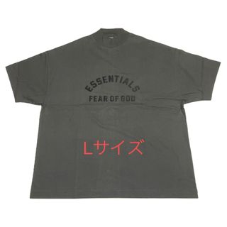 フィアオブゴッド(FEAR OF GOD)の新品☆Fear of God ロゴTシャツEssentials 黒・サイズL(Tシャツ/カットソー(半袖/袖なし))