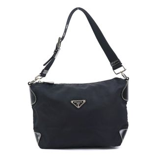 プラダ(PRADA)のプラダ PRADA ショルダーバッグ ナイロン ブラック シルバー レディース 送料無料【中古】 e58563a(ショルダーバッグ)