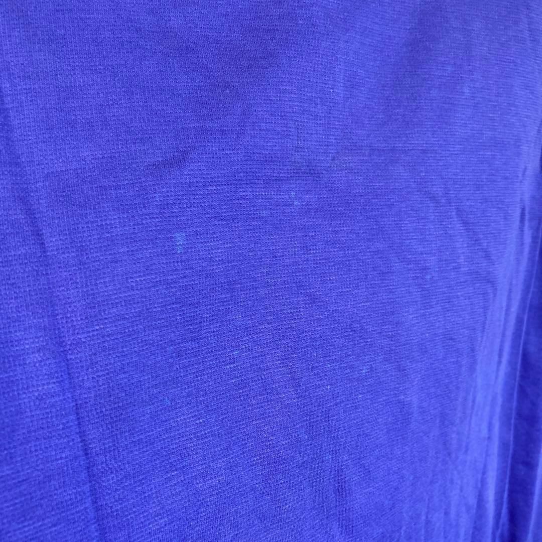 ウォーリーを探せ　Tシャツ ロンT プリント　パープル　紫　M 古着 メンズのトップス(Tシャツ/カットソー(七分/長袖))の商品写真