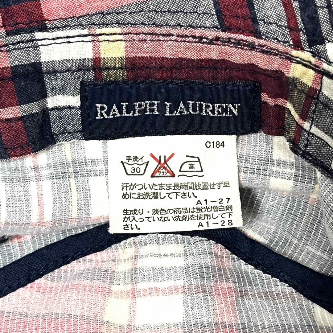 POLO RALPH LAUREN(ポロラルフローレン)の【美品】⑤Polo Ralph Lauren キッズ ポニーロゴ バケットハット キッズ/ベビー/マタニティのこども用ファッション小物(帽子)の商品写真