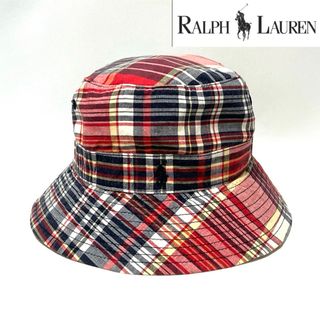 ポロラルフローレン(POLO RALPH LAUREN)の【美品】⑤Polo Ralph Lauren キッズ ポニーロゴ バケットハット(帽子)