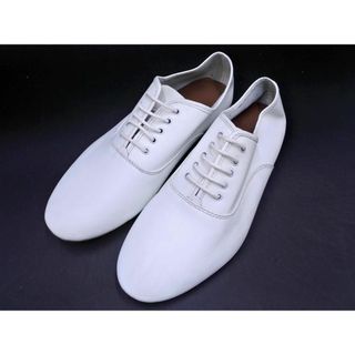 美品 minan polku ミナンポルク 本革 レザー ソフトバルモラル シューズ size38（24.0cm位）/白 ■■ レディース(その他)