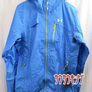 アンダーアーマー(UNDER ARMOUR)の【未使用】アンダーアーマー UA スクランブラージャケット サイズXL ブルー 1306193 メンズ UNDER ARMOUR レインジャケット アウトドア(その他)