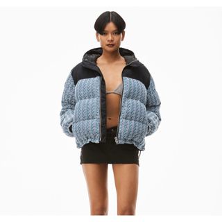 アレキサンダーワン(Alexander Wang)の未使用alexander wangアレキサンダーワンデニムダウンジャケット中綿(ダウンジャケット)