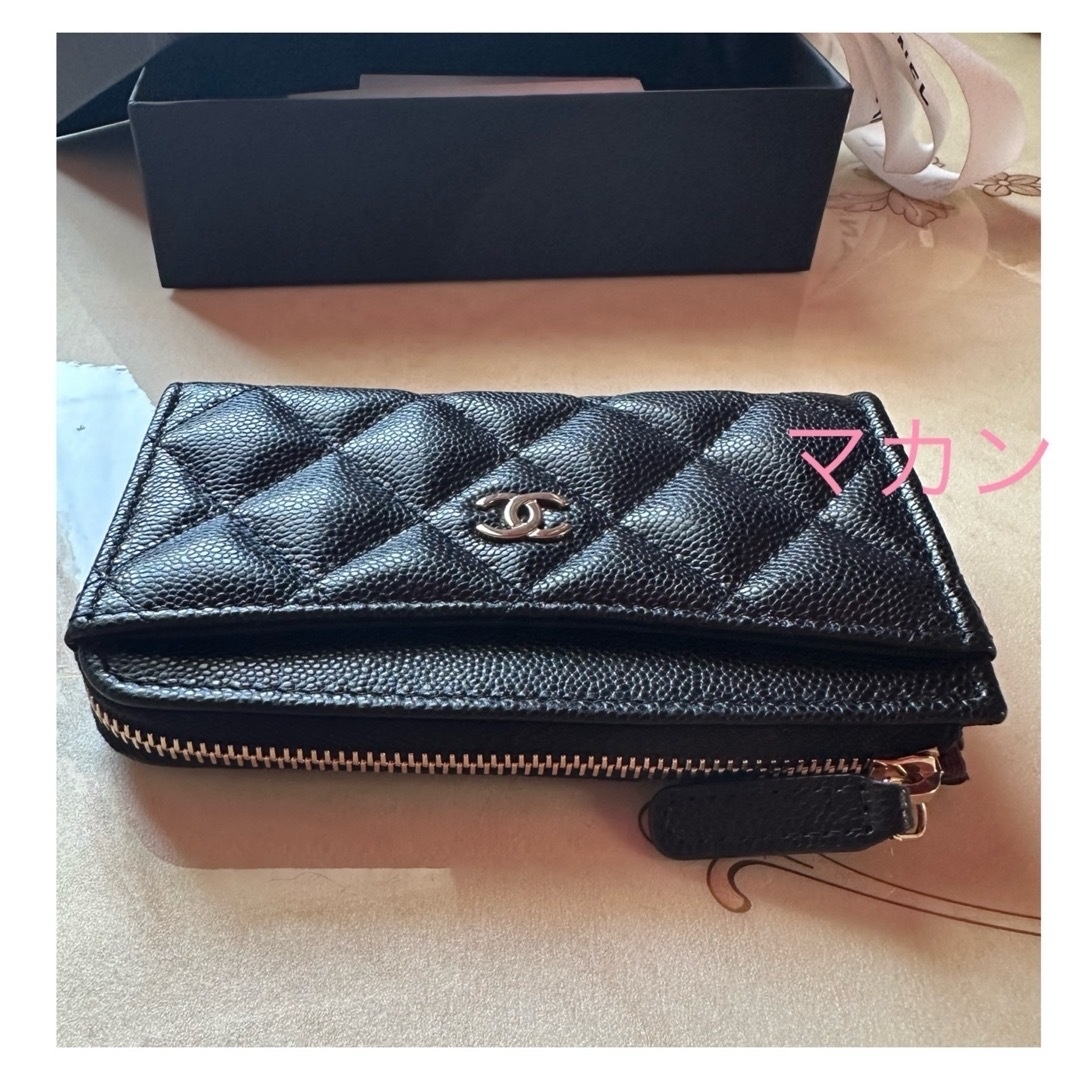 CHANEL(シャネル)のCHANEL カードケース シャネルミニ財布 フラグメントケース キャビアスキン レディースのファッション小物(コインケース)の商品写真