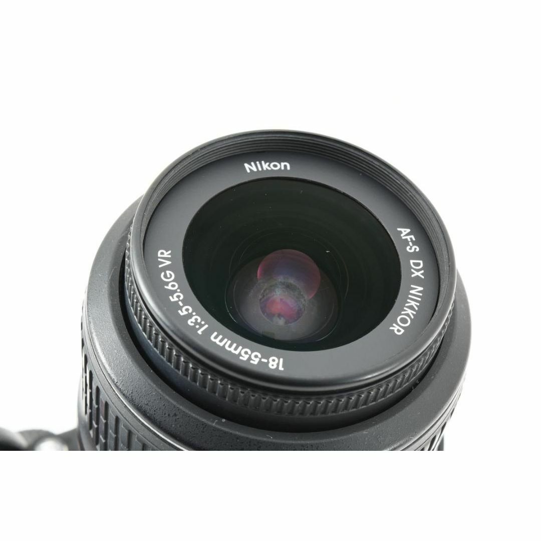 Nikon(ニコン)の良品 NIKON D60 AF-S DX 18-55 F3.5-5.6 C746 スマホ/家電/カメラのテレビ/映像機器(映像用ケーブル)の商品写真