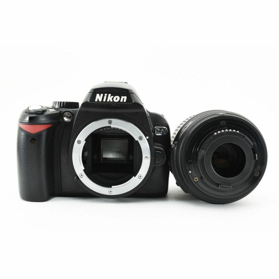 Nikon(ニコン)の良品 NIKON D60 AF-S DX 18-55 F3.5-5.6 C746 スマホ/家電/カメラのテレビ/映像機器(映像用ケーブル)の商品写真