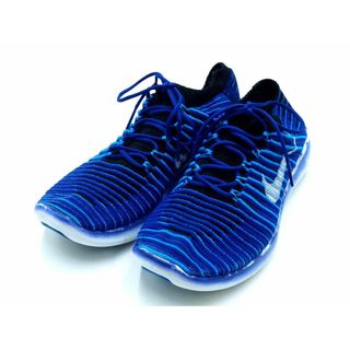 ナイキ(NIKE)のNIKE ナイキ FREE RN MOTION FLYKNIT ランニングシューズ スニーカー size23.5/青 ■■ レディース(スニーカー)