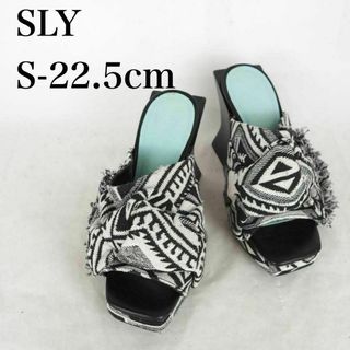 SLY - SLY*スライ*サンダル*S-22.5cm*黒*M3899