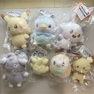 ポケモン - ポケモン ポケピースぬいぐるみ全7種類セット