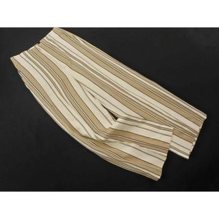 ロペ(ROPE’)のROPE ロペ MANTECO 綿麻 ハイウエスト ストライプ ワイド パンツ size36/白ｘベージュ ■◇ レディース(その他)