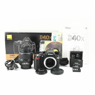 ニコン(Nikon)の美品 D40X 説明書 689枚 AF-S 18-55 3.5-5.6 C759(映像用ケーブル)