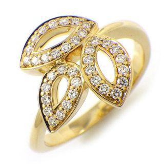 HARRY WINSTON - ハリーウィンストン HARRY WINSTON リング リリークラスター ミニ FRDYSM1MLC リーフ 37ポイント ダイヤモンド 計0.18ct K18YG 10号 【中古】