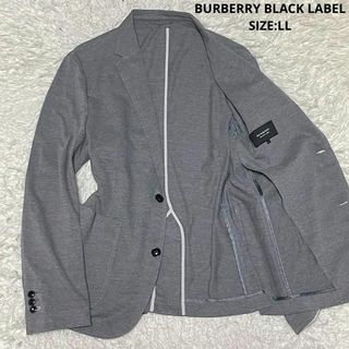 バーバリーブラックレーベル(BURBERRY BLACK LABEL)の大きいサイズ バーバリーブラックレーベル 春夏 アンコンジャケット LL グレー(テーラードジャケット)