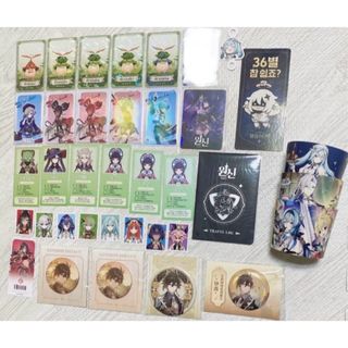 原神 公式 正規品 グッズ まとめ売り 韓国 限定 キャラクター カード(キャラクターグッズ)