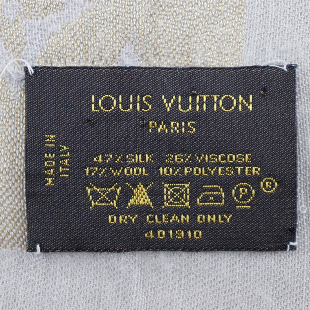 LOUIS VUITTON(ルイヴィトン)の【LOUIS VUITTON】ルイ・ヴィトン シルク×ウール レディース ショール レディースのファッション小物(マフラー/ショール)の商品写真