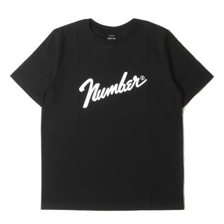 ナンバーナイン(NUMBER (N)INE)の新品 NUMBER (N)INE ナンバーナイン Tシャツ サイズ:3 復刻モデル フェンダーロゴ クルーネック 半袖Tシャツ ブラック 黒 トップス カットソー 【メンズ】(Tシャツ/カットソー(半袖/袖なし))