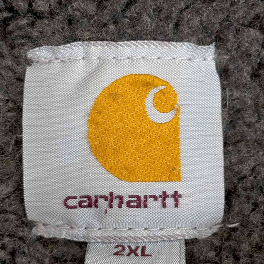 carhartt(カーハート)のCarhartt(カーハート) 企業ロゴ 刺繍 ダック地ベスト 裏地フリース メンズのトップス(ベスト)の商品写真