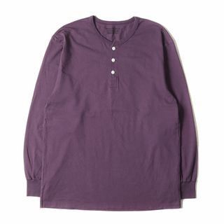 ワコマリア(WACKO MARIA)のWACKO MARIA ワコマリア Tシャツ サイズ:L 22SS ヘンリーネック ロングスリーブTシャツ HENRY NECK SHIRT パープル トップス カットソー 長袖【メンズ】【中古】(Tシャツ/カットソー(七分/長袖))