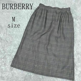 BURBERRY - 【訳アリ】BURBERRY バーバリー グレンチェックシルクスカート