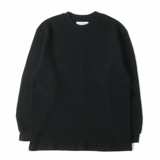 ワコマリア(WACKO MARIA)の美品 WACKO MARIA ワコマリア Tシャツ サイズ:L 22AW ヘビー サーマル ロングスリーブTシャツ THERMAL SHIRT ブラック 黒 トップス カットソー 長袖【メンズ】【中古】(Tシャツ/カットソー(七分/長袖))