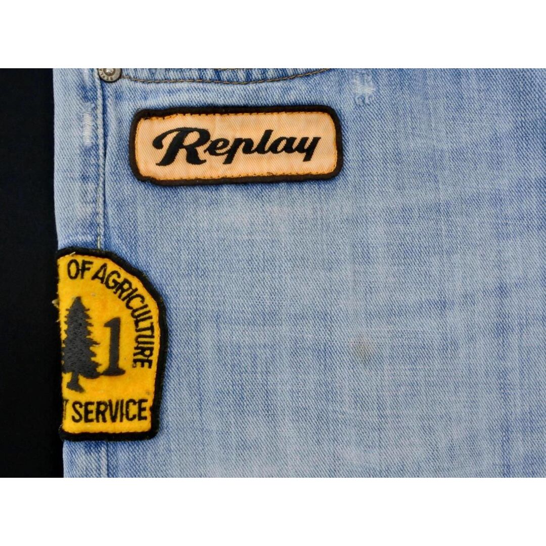 Replay(リプレイ)のREPLAY リプレイ JENNON ワッペン ボタンフライ デニムパンツ size30/ブルー ■■ メンズ メンズのパンツ(デニム/ジーンズ)の商品写真