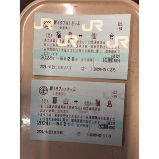 JR 仙台〜福島〜郡山　乗車券(鉄道乗車券)