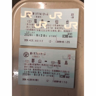 JR 仙台〜福島〜郡山　乗車券