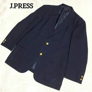 ジェイプレス(J.PRESS)のジェイプレス　テーラードジャケット　ネイビー　YA6（L相当）　紺ブレ　金ボタン(テーラードジャケット)