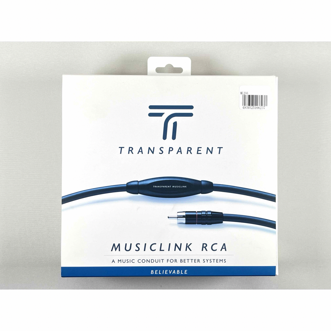 正規品新品 TRANSPARENT MUSIC LINK RCAケーブル2mペア スマホ/家電/カメラのオーディオ機器(その他)の商品写真