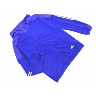 アディダス(adidas)のadidas アディダス 素材 切替 ジップアップ パーカー size0/青 ■◇ メンズ(パーカー)