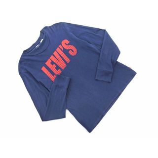 Levi's - LEVI'S リーバイス ロゴ プリント カットソー sizeS/紺 ■◇ メンズ