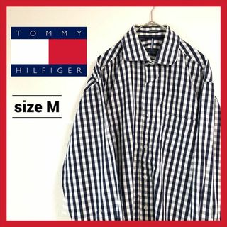 トミーヒルフィガー(TOMMY HILFIGER)の90s 古着 トミーヒルフィガー 長袖シャツ チェックシャツ ゆるダボ Ｍ (シャツ)