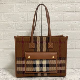 BURBERRY - バーバリー BURBERRY トートバッグ ブラウン レディース チェック