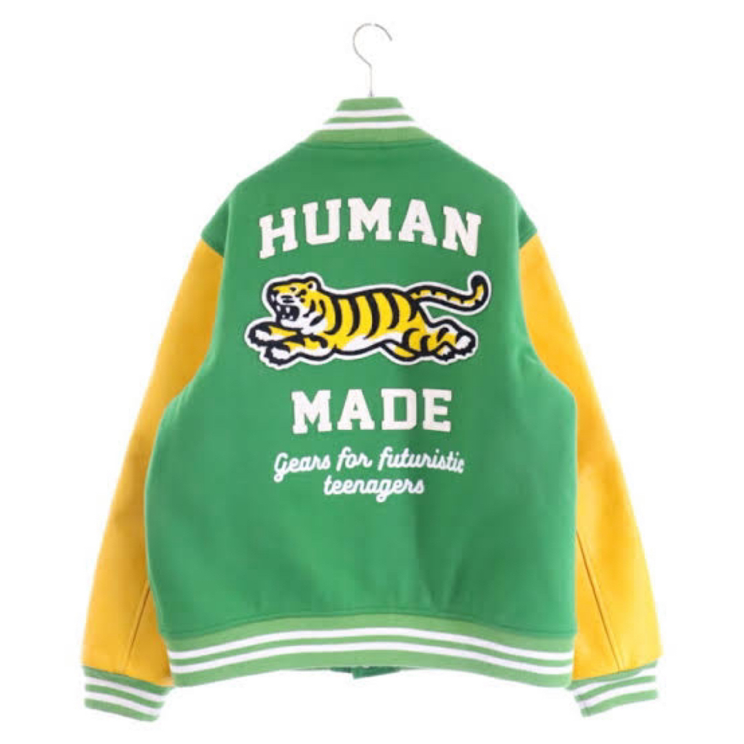 HUMAN MADE(ヒューマンメイド)のXL 新品 human made ヒューマンメイド　バーシティジャケット メンズのジャケット/アウター(スタジャン)の商品写真