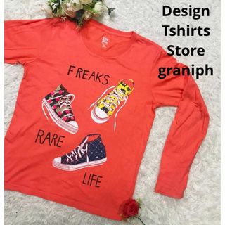 Design Tshirts Store graniph - Design Tshirts  graniph長袖シャツ　メンズS レディースM