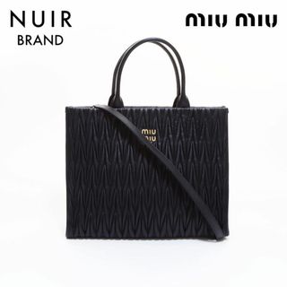 ミュウミュウ(miumiu)のミュウ ミュウ Miu Miu マテラッセレザー 2Way トートバッグ(トートバッグ)