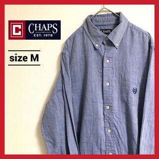 CHAPS - 90s 古着 チャップス BDシャツ カラーシャツ ゆるダボ M 