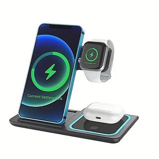 ワイヤレス充電器 3in1  iPhone Apple Watch 急速充電(バッテリー/充電器)