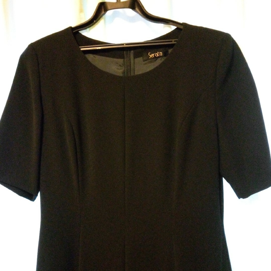 売り切り！ブラックフォーマル　ワンピースセットアップ　Mサイズ レディースのフォーマル/ドレス(礼服/喪服)の商品写真