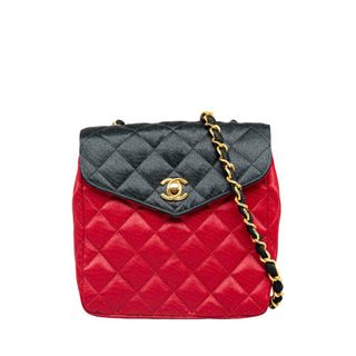 シャネル(CHANEL)のシャネル マトラッセ ココマーク 斜め掛け チェーン ショルダーバッグ サテン レディース CHANEL 【230-46740】(ショルダーバッグ)