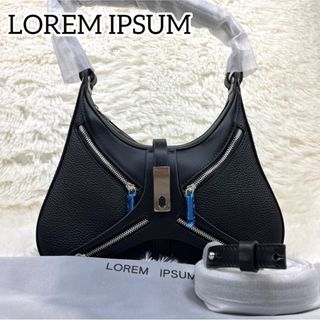 超希少✨完売品　未使用　LOREM IPSUM レザー　バッグ　ブラック　お洒落(ショルダーバッグ)