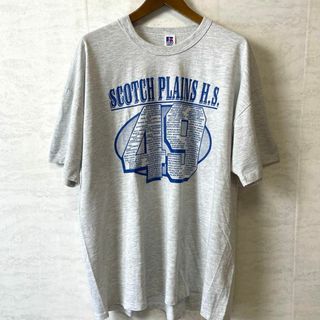 メイドインUSA　シングルステッチ　カレッジ系　灰色グレー　Ｔシャツ　メンズ古着(Tシャツ/カットソー(半袖/袖なし))