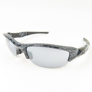 オークリー(Oakley)のOAKLEY オークリー FLAK フラック 03-890J トゥルーカーボンファイバー スポーツ ジョギング ゴルフ アイウェア サングラス プラスチック ブラック メンズ【中古】(サングラス/メガネ)