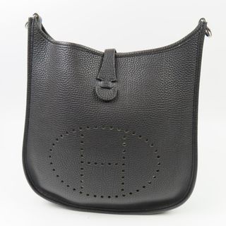 Hermes - 極美品 HERMES エルメス エブリン1PM パンチング Hロゴ ヴィンテージ ショルダーバッグ トゴ ブラック □F刻印【中古】