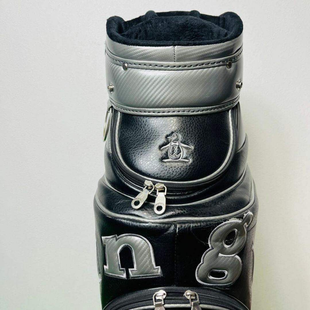 マンシングウェア　Munsingwear キャディバッグ　3点式　8分割　黒 スポーツ/アウトドアのゴルフ(バッグ)の商品写真